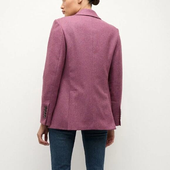 VERONICA BEARD Sevyn Dickey Jacket Orchid Wool Double Breasted Women's 10 - Picture 4 of 12